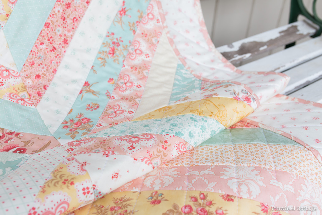 Vintage Floral Custom Quilt » Loganberry Handmade