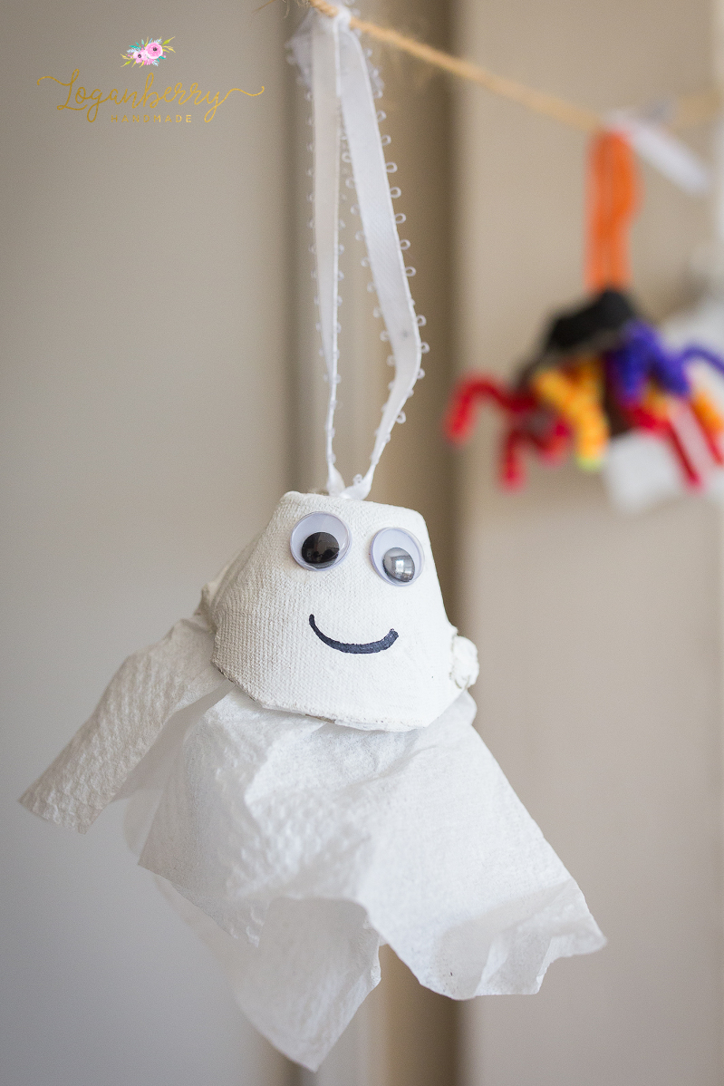 Halloween Egg Carton Crafts – Spiders &amp; Ghosts! » Loganberry Handmade