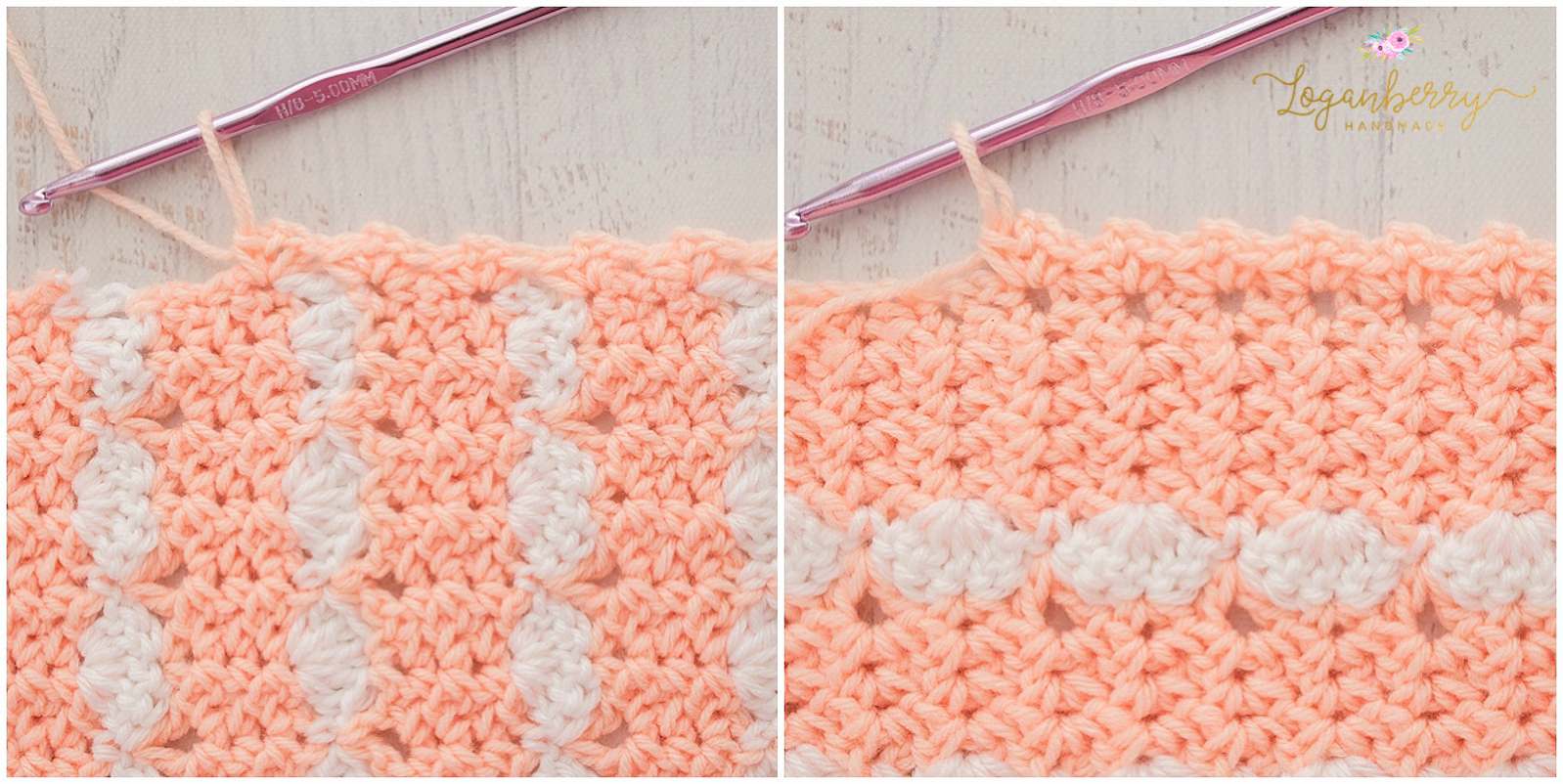 Peaches & Cream Baby Blanket – Free Crochet Pattern » Loganberry Handmade