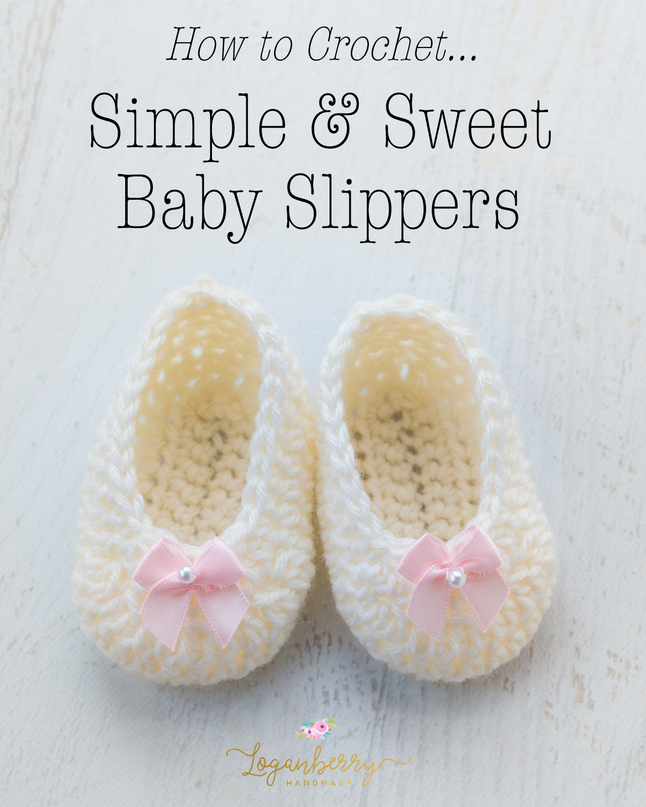 Simple Sweet Baby Slippers Free Crochet Pattern