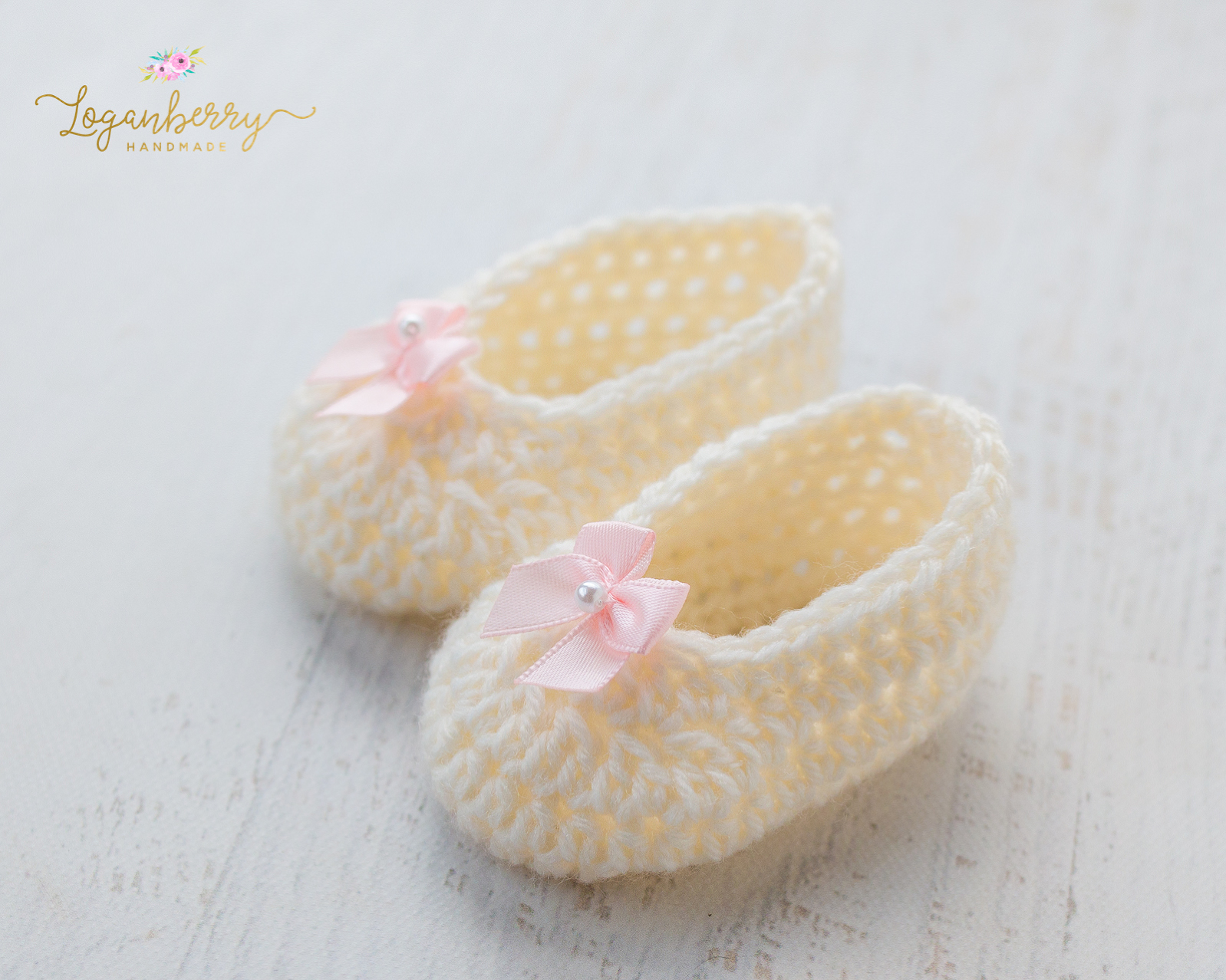 Simple Sweet Baby Slippers Free Crochet Pattern Loganberry Handmade