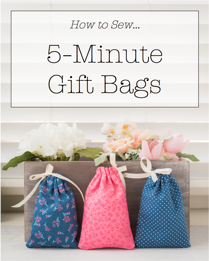 Diy Fabric Gift Bag Tutorial - Do It Yourself