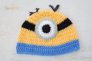 Crochet Minions Beanie + Free Pattern + Tutorial, Despicable Me, crochet hat for kids, boys, girls, yellow and blue, cartoon beanie, easy, quick, free