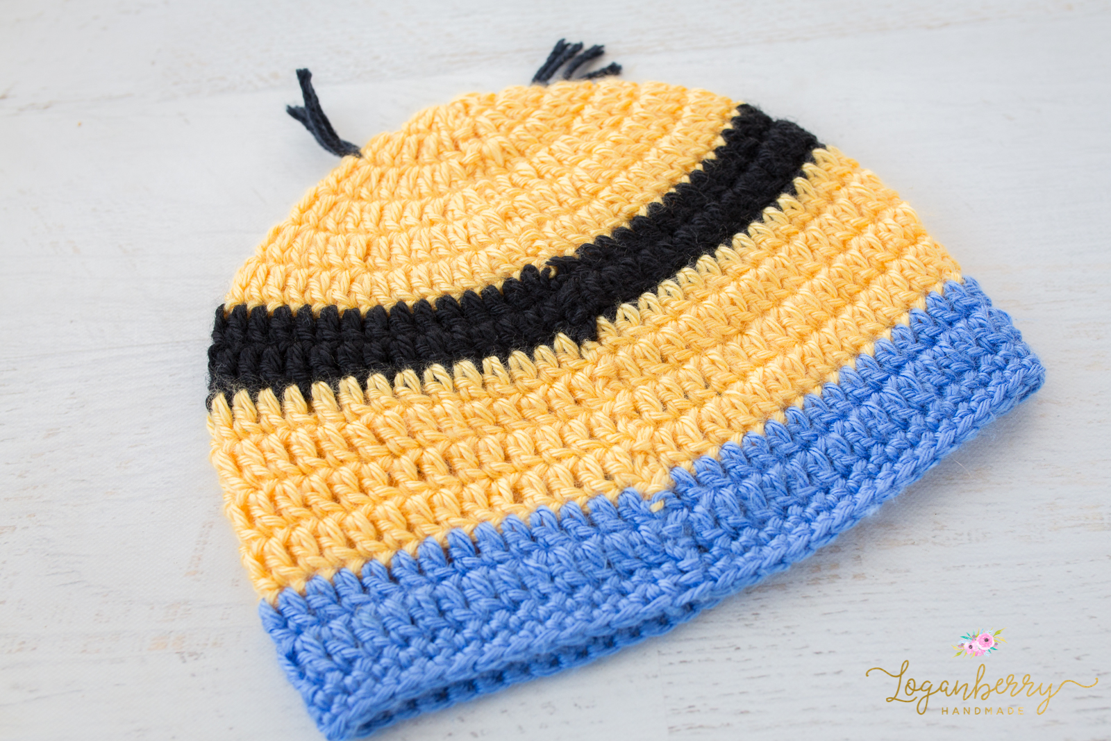 Crochet Minions Beanie Pattern Free (1 of 1) Loganberry Handmade