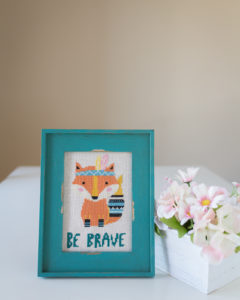 Be Brave Little Fox Cross Stitch, Boho Fox, Native Fox, Cross Stitch Pattern, Cross Stitch for Kids