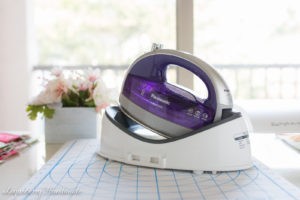 Cordless Iron + Product Review + Panasonic 360 Freestyle, Quilting Irons, Best Irons for Quilting + Sewing, Purple Iron