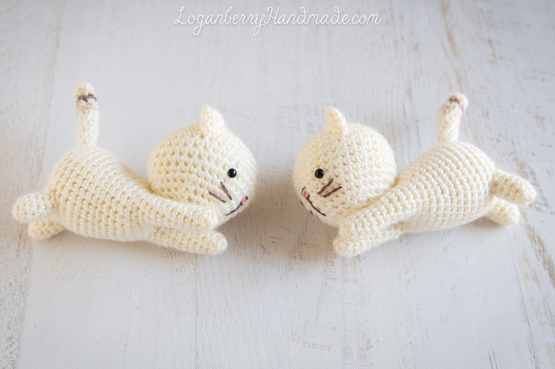 Crochet Cats Pattern, Amigurumi Cats, Free Pattern, Tutorial, Knitted Cats, Crochet Kittens, Lynx Point Siamese Cats, Crochet for Kids