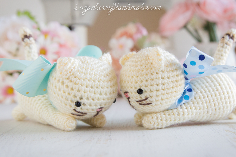 Crochet Cats Pattern, Amigurumi Cats, Free Pattern, Tutorial, Knitted Cats, Crochet Kittens, Lynx Point Siamese Cats, Crochet for Kids