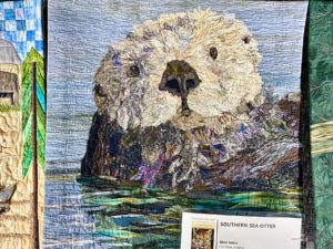 sea otter quilt, animal quilts