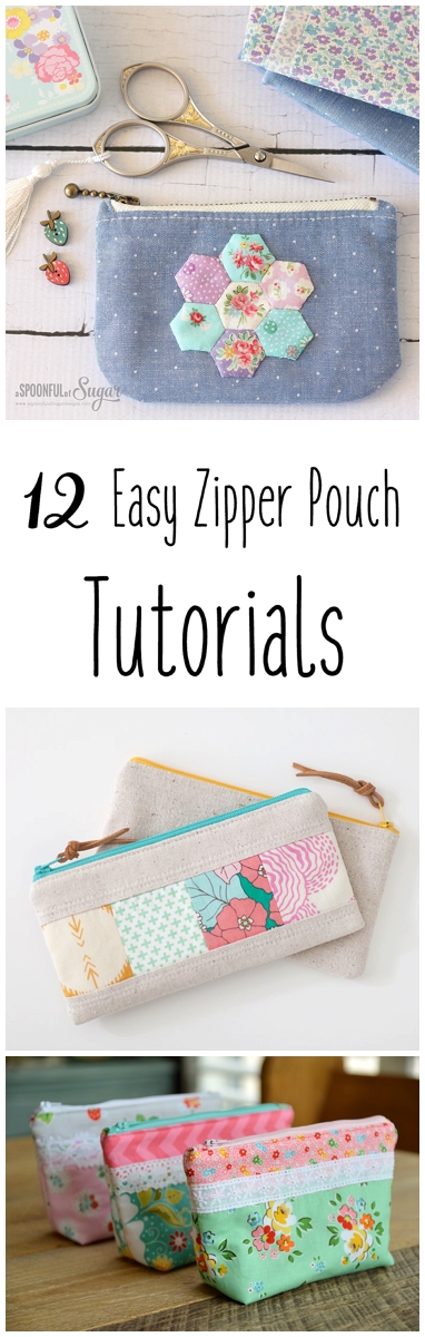 My Favorite Zipper Pouch  Easy zipper pouch, Zipper bags, Bag pattern